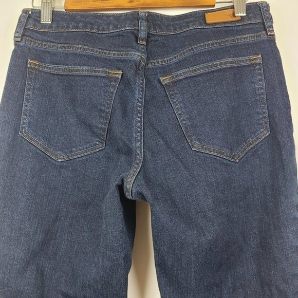 Land's End Mid Rise Crop Blue Jean Womens Sz 8 - Picture 5 of 14